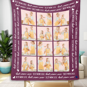 Cobertor De Velo Foto da Amizade Magenta de Na moda BFF Melhor Amiz