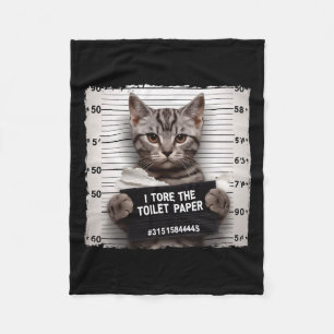 Cobertor De Velo Foto Da Cadeia De gatinho I Destruiu O Papel De Ba