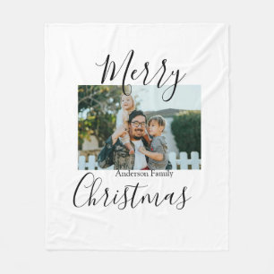 Cobertor De Velo Foto da família Feliz Natal, moderna e elegante ru