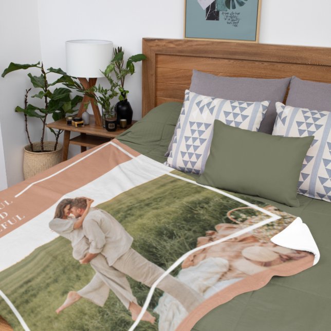 Cobertor De Velo Foto da família moderna | Agradecido Grateful (Criador carregado)