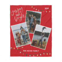 Foto da família Red Feliz and Bright Christmas Lig