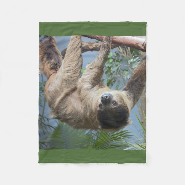 Cobertor De Velo Foto da preguiça (Frente)