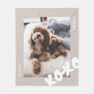 Cobertor De Velo Foto de animal de estimação personalizada simples