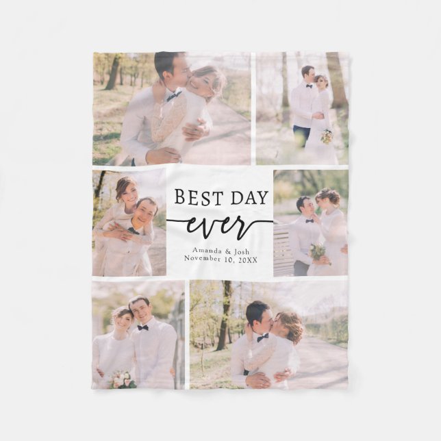 Cobertor De Velo Foto de Casamento Elegante Fleece Blanket (Frente)