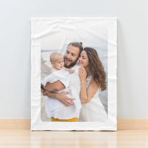 Cobertor De Velo Foto de Família com Canto Arredondado Personalizad