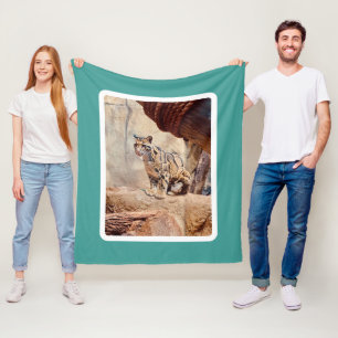 Cobertor De Velo foto de leopardo nebuloso natureza vida selvagem e