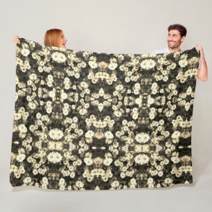 Cobertor De Velo Foto de margarida branca e preta