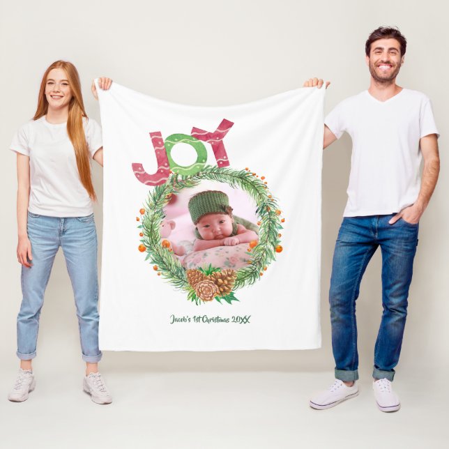 Cobertor De Velo FOTO de Natal do Bebê (In Situ)