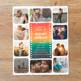 Cobertor De Velo Foto de Retro Sunset Sr. e Sra. 70 Aniversário