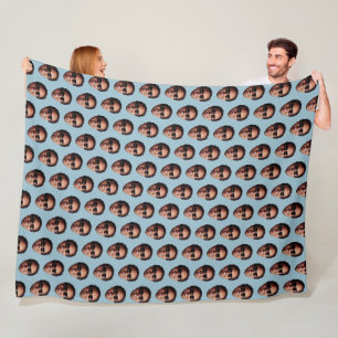 Cobertor De Velo Foto Divertida de Rosto Personalizada