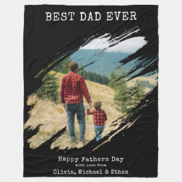 Cobertor De Velo Foto do melhor Pai sobre o traçado do pincel