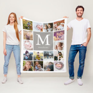 Cobertor De Velo Foto do Monograma da Família