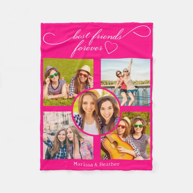 Cobertor De Velo Foto dos melhores amigos (Frente)