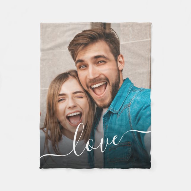 Cobertor De Velo Foto e texto do Folheto Personalizado (Frente)