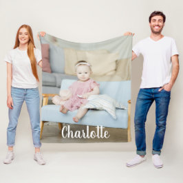 Cobertor De Velo Foto e texto exclusivos personalizados