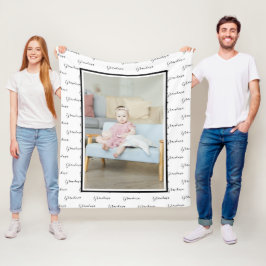 Cobertor De Velo Foto e texto personalizado exclusivo DIY personali