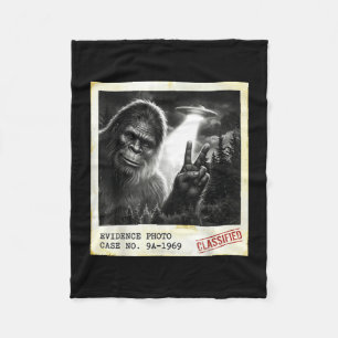 Cobertor De Velo Foto engraçada de bigfoot alienígena ufo antiga ev
