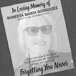 Cobertor De Velo Foto Grande Memorial