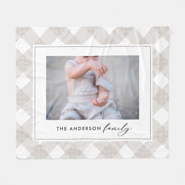 Cobertor De Velo Foto natural moderna de Buffalo tartan (Frente (Horizontal))