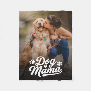 Cobertor De Velo Foto personalizada da mãe de cão