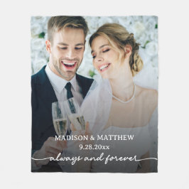 Cobertor De Velo Foto personalizada de casamento