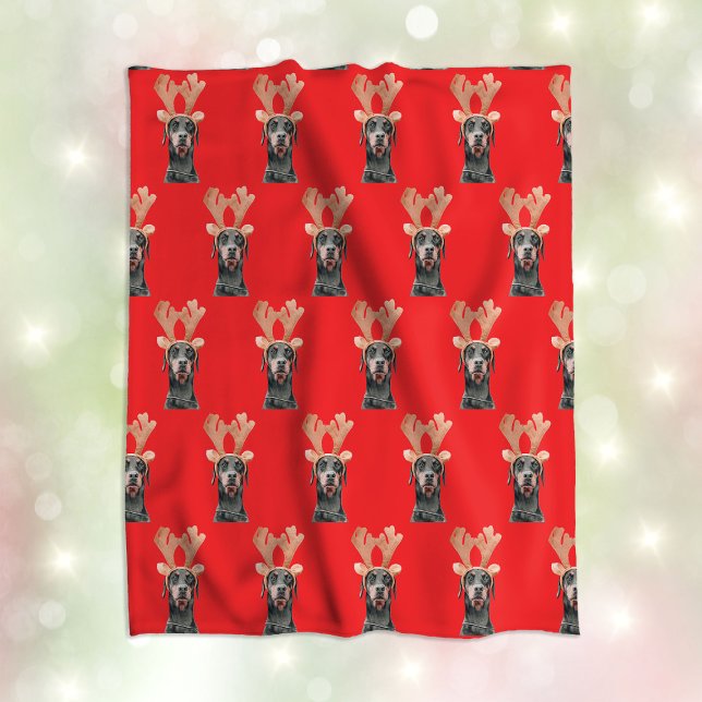 Cobertor De Velo Foto Personalizada De Pet Personalizada De Natal E (Funny Christmas Custom Pet Face Photo Fleece Blanket
)