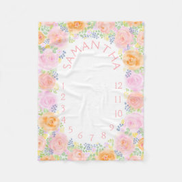 Cobertor De Velo Foto Prop Rosa Rosas Rosa Watercolor Bebê Floral