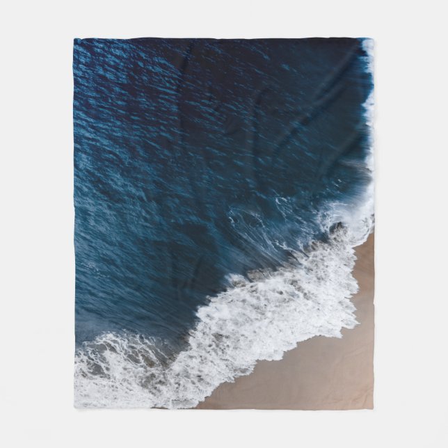 COBERTOR DE VELO FOTOGRAFIA AERIAL DO MAR (Frente)