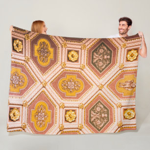 Cobertor De Velo Fotografia do teto de Abstrato amarelo-rosa