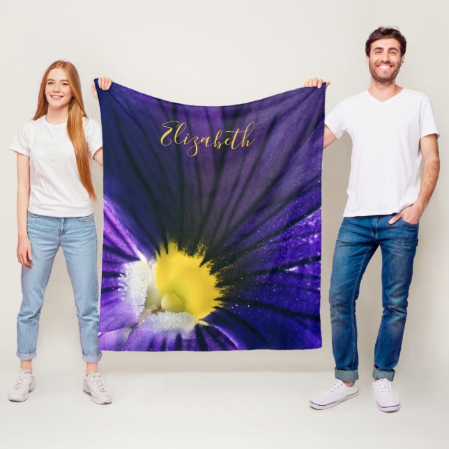 Cobertor De Velo Fotografia macro pansy elegante (In Situ)