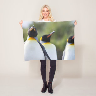 Cobertor De Velo Fotografia orgulhosa do rei dos pinguins