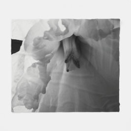 Cobertor De Velo Fotografia Preta e Branca do Daffodil