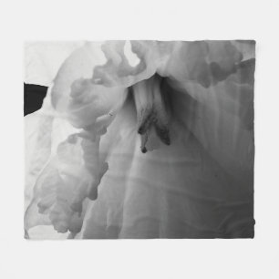 Cobertor De Velo Fotografia Preta e Branca do Daffodil