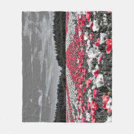 Cobertor De Velo Fotografia Seletiva de Cor Minimalista do Campo Fl