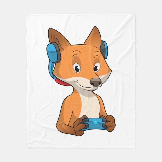 Cobertor De Velo Fox como Jogador com Joystick (Frente)