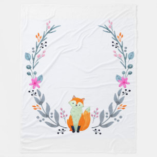Cobertor De Velo Fox Fleece Blanket