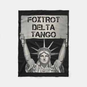 Cobertor De Velo Foxtrots Delta Tangos Resiste Estátua De Resistênc