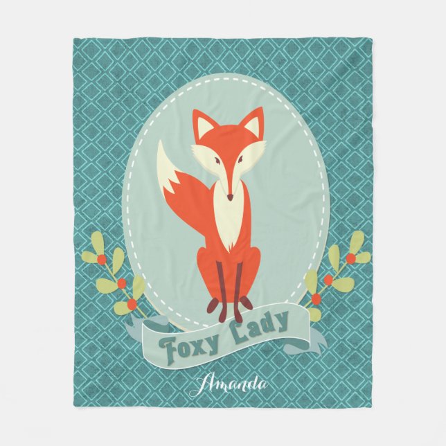 Cobertor De Velo Foxy Lady Argyle (Frente)