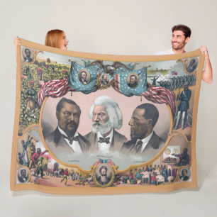Cobertor De Velo Fr3d3 Bailey Douglass com Abolicionista Preto