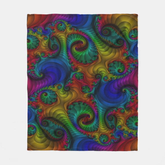 Cobertor De Velo Fractal Blanket 2 (Frente)