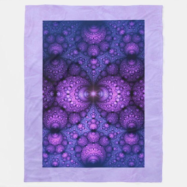 Cobertor De Velo Fractal de Apofílise - Fusão de Átomos (Frente)