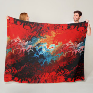 Cobertor De Velo Fractal de Incêndio Nativo