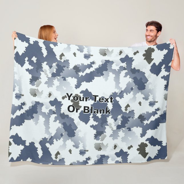 Cobertor De Velo Fractal Winter Camouflage (In Situ)