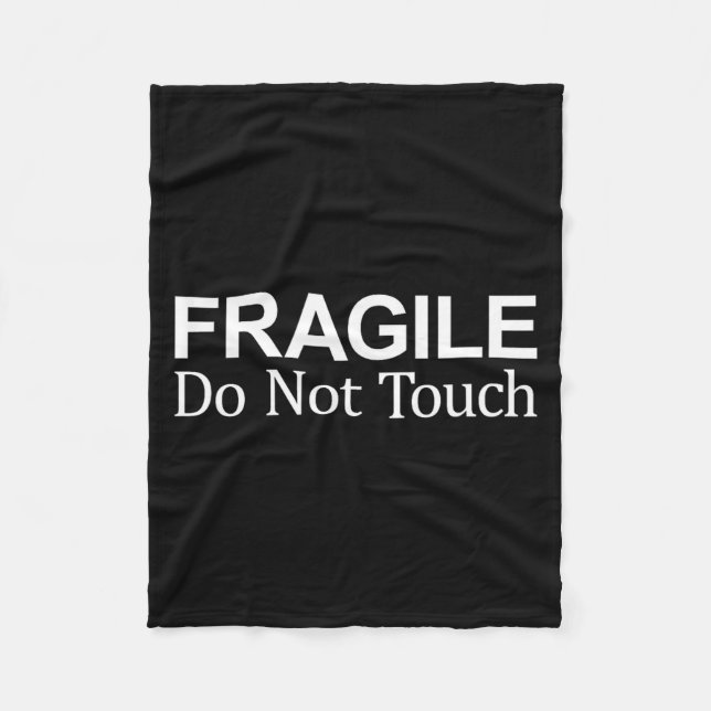 Cobertor De Velo Fragile - Do Not Touch -  (Frente)