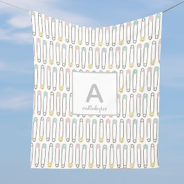 Cobertor De Velo Fralda Pino Padrão Monograma Folheto de Folha