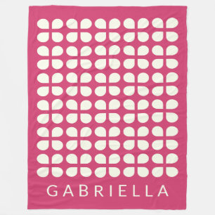 Cobertor De Velo Framboesa de meio século Moderno Personalizada