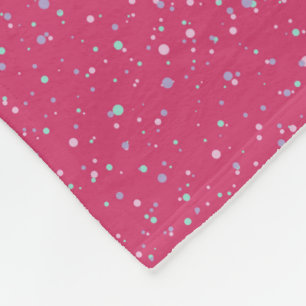 Cobertor De Velo Framboesa Rosa Espetada Pintada Pintada Pintada