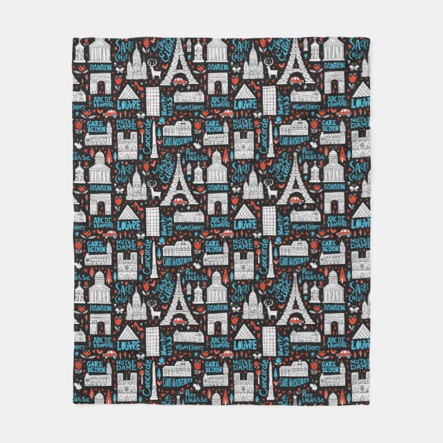 Cobertor De Velo França| Padrão de símbolos (Frente)