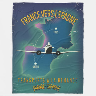 Cobertor De Velo França Para poster de férias de Espanha