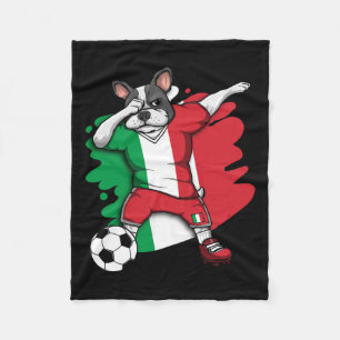 Cobertor De Velo Francês Buldogue Itália Futebol Fãs de Jersey